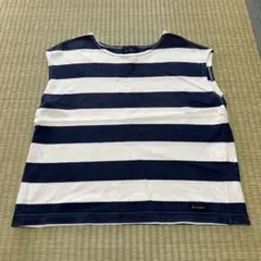 Le minor fredy emue ノースリーブ T ネイビー×ホワイト