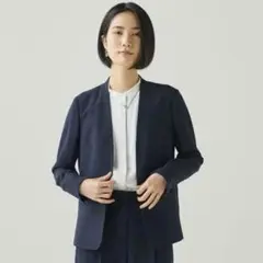 【美品✨】プラステ　ブラッシュドバック　ジャケット　パンツ　セットアップ プラステ PLST ブラッシュドバックカラーレスジャケット