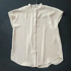 クラシカルエルフ フレンチスリーブシャツ ベージュ　S