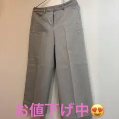 theory luxe グレー ワイドパンツ
