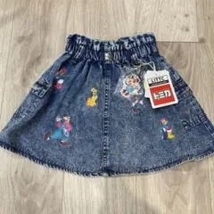 しまむら　リトシー　ディズニー　ミッキー デニム スカート 100 新品