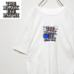 人気モデル ブラックアイパッチ センター ロゴ オーバーサイズ 半袖 Tシャツ