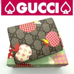 ⭐️美品⭐️グッチ 663922 GGスプリーム 二つ折り財布