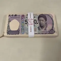 大富豪ウォレット 5000円札デザイン 長財布 おもしろたデザイン 新品未使用