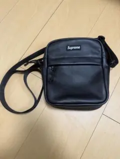 Supreme ブラック ショルダーバッグ