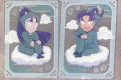 忍たま てんぼうパーク クリアカード 立花仙蔵　潮江文次郎　六年い組