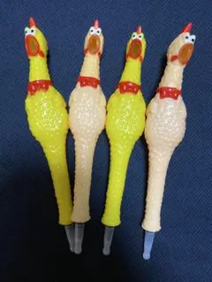 叫ぶビックリチキンボールペン4本set