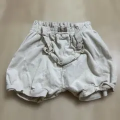バースデイ　コーデュロイ フリル付きパンツ クリーム色