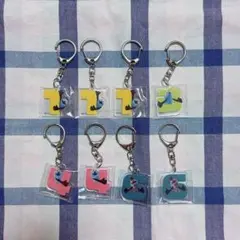 パペットスンスン ナンバーアクリルキーホルダー 8個セット　GIGO