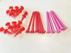 5爪プラスチックロングゴルフティー ＋ショートティー　セット　20本