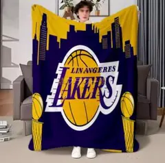 レイカーズ ラグ ブランケット マルチカバー LA LAKERS NBA