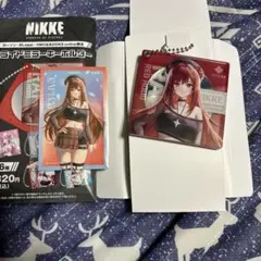 NIKKE ステッカー　ローソン　ラピ:レッドフード　　キーホルダーセット