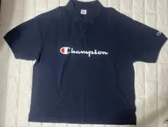 Champion ビッグシルエットネイビー ポロシャツ Mサイズ