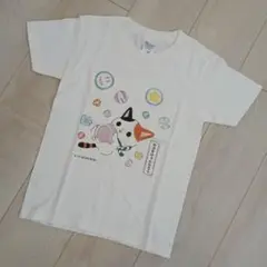 未使用 かぶきにゃんたろうTシャツ　130 サイズ　クリーム