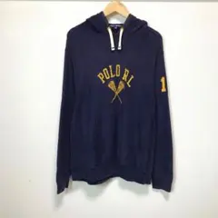 90s POLO ラルフローレン ポロスポーツ スウェットパーカー ラクロスロゴ