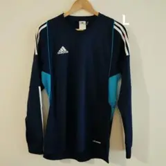 【美品】adidas climacool 長袖シャツ L ネイビー