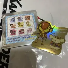 仮面ライダーガヴ　サンリオ　ステッカー　⑤仮面ライダーヴラム　ポムポムプリン