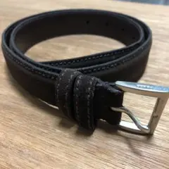 美品 PRADA プラダ スエードベルト ブラウン 茶色 メンズ