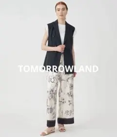 【未使用級】TOMORROWLANDドレイピーオックス ダブルブレストジレ
