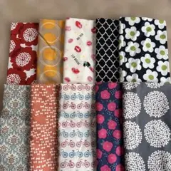 綿プリント生地セット 10種　 各50×50センチ