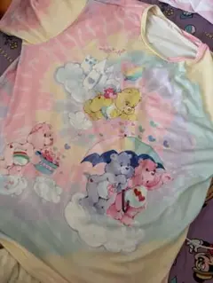 SHEINケアベア ダイダイオーバーTシャツ