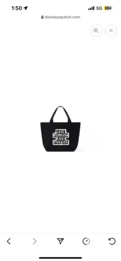 THE BLACK EYE PATCH トートバック　Sサイズ