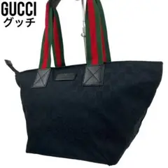 ✨良品 GUCCI グッチ トートバッグ シェリーライン GGキャンバス レザー