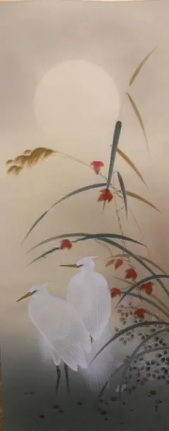 酒井鶯蒲 花鳥図｜古美術・掛け軸の販売・買取・鑑定-松本松栄堂