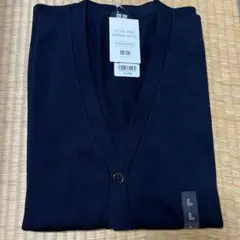 ※値下げ ユニクロ最新商品メンズカーディガンの新品が破格 色ネイビー サイズL