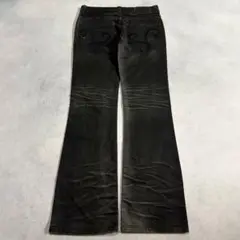 archive LAGUST black flare deim pants