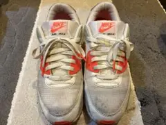 NIKE AIR MAX グレー/レッド スニーカー
