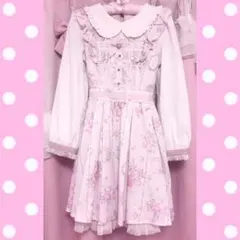 LIZLISA ジュエリー柄ワンピース ピンク 白 量産型 地雷系 姫系 星