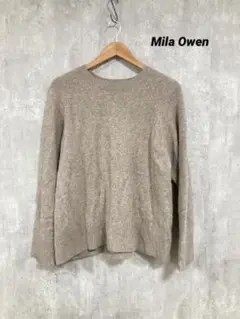 Mila Owen ミラオーウェン ニット トップス ベージュ F 秋冬
