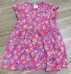 usa キッズ　総柄　花柄　ワンピース