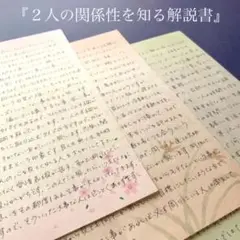 本来のふたりの関係性を知る解説書