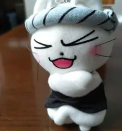 猫ラーメン　大将　ぬいぐるみ　ボールチェーンマスコット　そにしけんじ