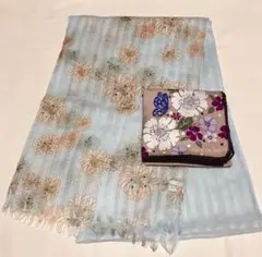 ポール&ジョー　ストール　ハンカチーフ　花柄
