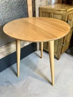 木製 サイドテーブル ナチュラル モダン 丸テーブル カフェテーブル