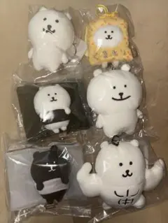 ナガノのくま　ナガノキャラクターズ ぬいぐるみ　マスコット　6点セット