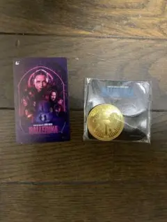 映画　バレリーナ 使用済みムビチケ　特典　JWワールド　コイン　ジョンウィック