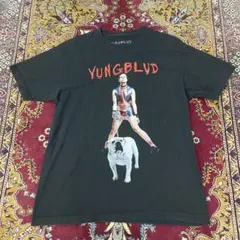 公式 海外古着 ヤングブラッド フォト アニマル Tシャツ ロック T