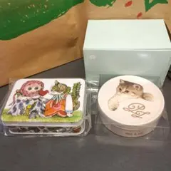 空き缶　2個まとめて　猫