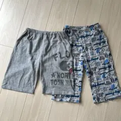 120 グレー プリント入り ハーフパンツ 半パン　セット　まとめ売り