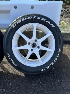 ⭐️週末限定価格AVS Model7 17インチ 4本セット 軽量 】 YOKOHAMA AVS モデル7 ホイール 4本 8J-17 PCD114.3 5穴