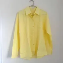 黄色　ブラウス　シャツ　レディース　フリーサイズ