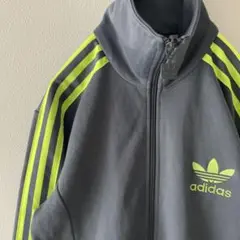 adidas アディダス バイカラー ライトグリーン トラックジャケット