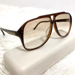 美品★ Guy Laroche サングラス　ヴィンテージ　パリ産　メンズ　茶系