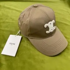 CELINE ベースボールキャップ ベージュ