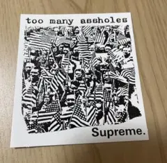 【最安値】supreme ステッカー Too Many Asshole 人気商品