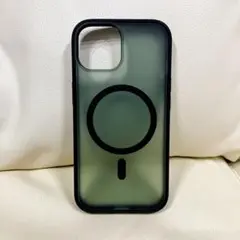 1点限り❣️iPhone15 ケース 半透明　米軍規格　MagSafeブラック